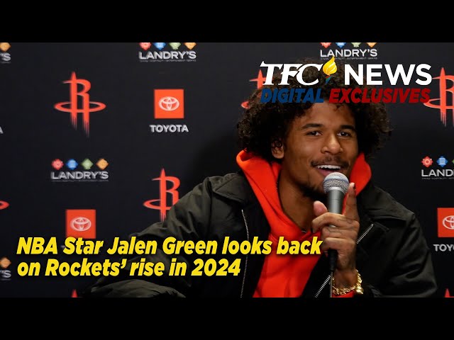 ⁣WATCH: NBA Star Jalen Green looks back on Rockets’ rise in 2024
