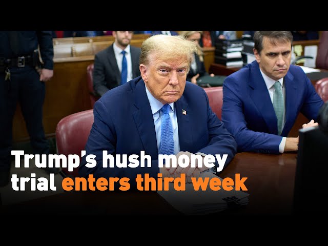 ⁣Trump’s hush money trial enters third week