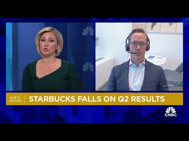 ⁣Starbucks' Q2 miss is 'significant', says Neuberger Berman's Kevin McCarthy