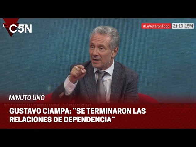 ⁣MEDIA SANCIÓN a la REFORMA LABORAL: el análisis del abogado GUSTAVO CIAMPA