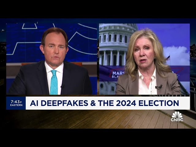 ⁣Sen. Marsha Blackburn talks bill targeting AI deepfakes
