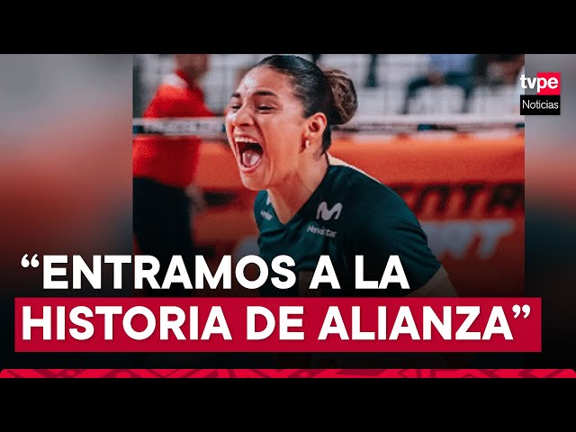 ⁣Esmeralda Sánchez, voleibolista de Alianza Lima: “Soñábamos con ser campeonas”
