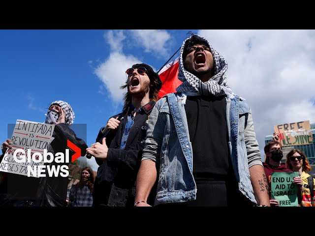 ⁣US university campuses struggle to control pro-Palestinian protests