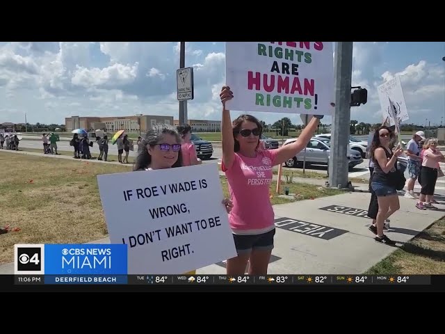 ⁣Florida's six week abortion ban takes effect Wednesday