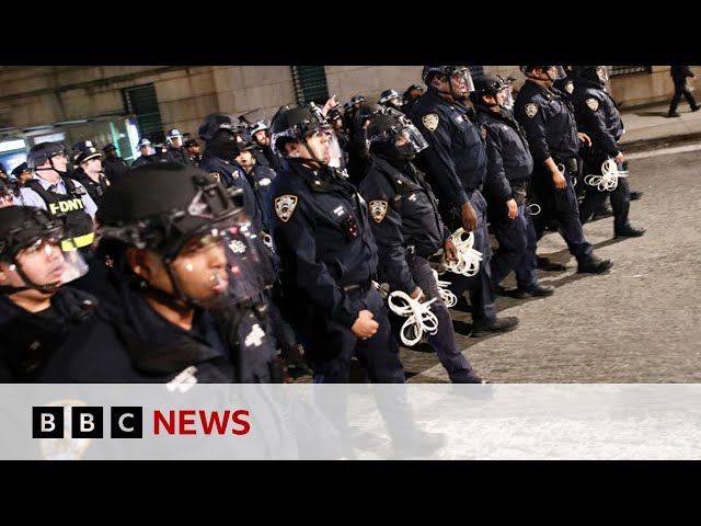 ⁣New York police raid Columbia campus and arrest protesters | BBC News