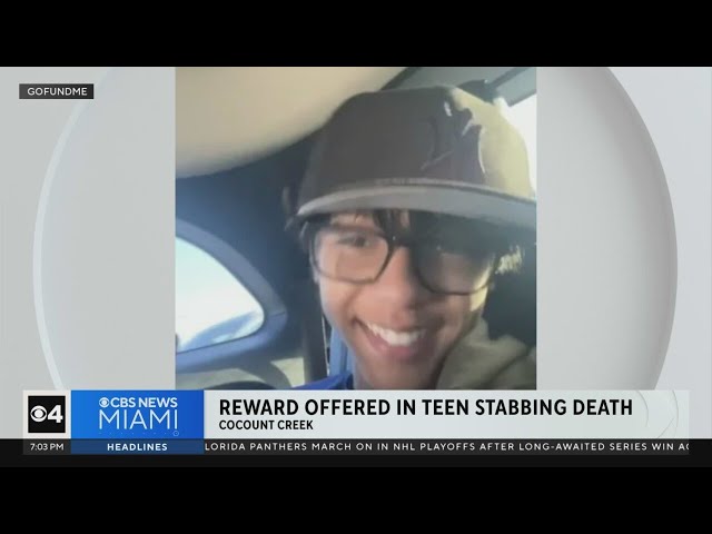 $5,000 reward offered for info leading to killer of Coconut Creek teen