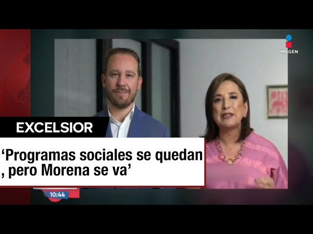 ⁣Xóchitl Gálvez y Santiago Taboada lanzan mensaje juntos contra Morena