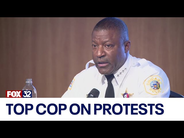 ⁣Chicago's top cop addresses campus protests, preps for Democratic National Convention