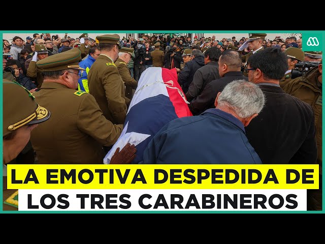 ⁣La despedida de los mártires de Carabineros: El funeral de los tres oficiales de policía chilenos