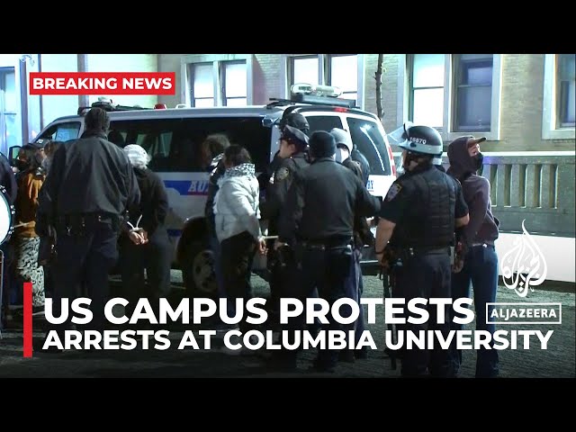 ⁣NYPD arrests dozens of Columbia University protesters after clearing occupied building