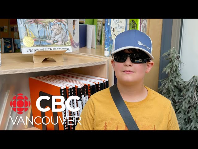 ⁣Kamloops, B.C, school builds braille library for 8-year-old student