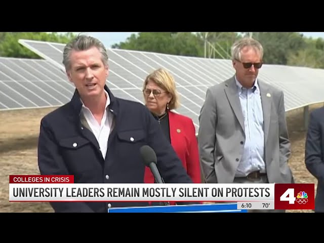 ⁣Little or no reaction from California officials on UCLA protest
