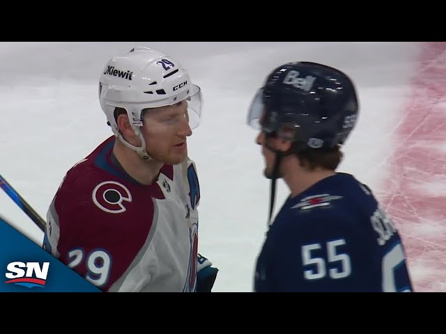⁣Avalanche And Jets Exchange Handshakes After Five-Game Series
