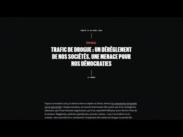 ⁣Trafic de drogue: "Le narcotrafic, une menace pour les démocraties" • FRANCE 24