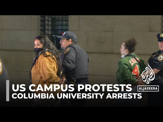 ⁣Columbia University arrests: Police evict students occupying campus hall
