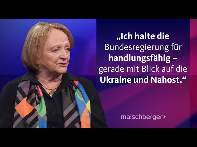 ⁣Sabine Leutheusser-Schnarrenberger über den 12-Punkte-Plan, Ampelstreit und AfD-Verbot |maischberger