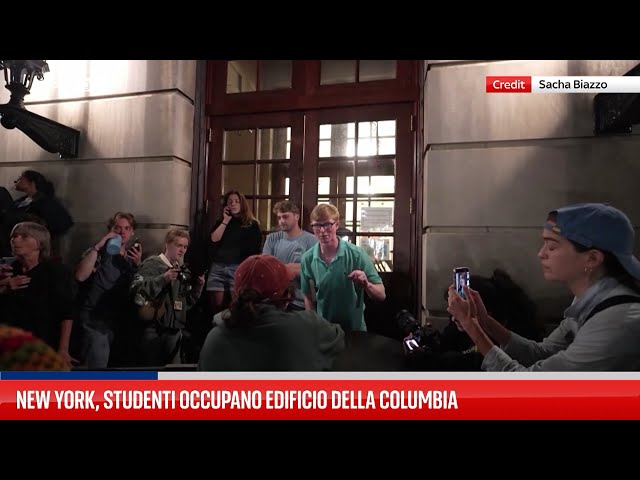 New York, studenti occupano edificio della Columbia