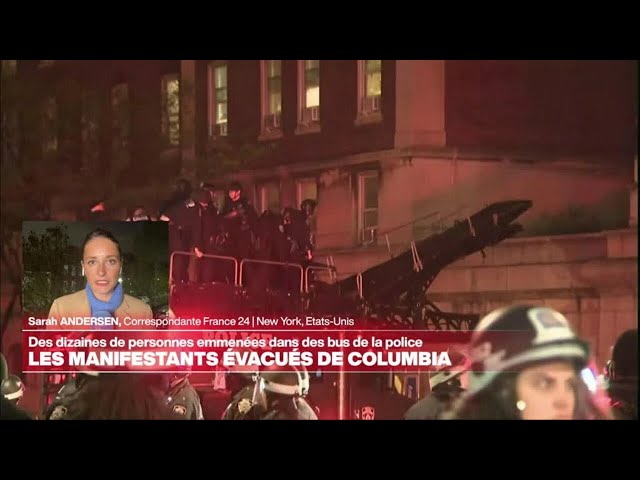 ⁣Université Columbia : "Il ne reste aucun manifestant propalestinien sur place" • FRANCE 24