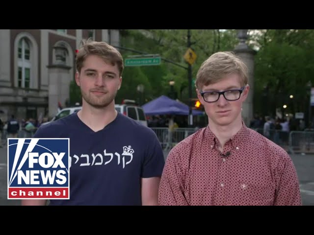 ⁣Columbia students who stood against anti-Israel mob speak out