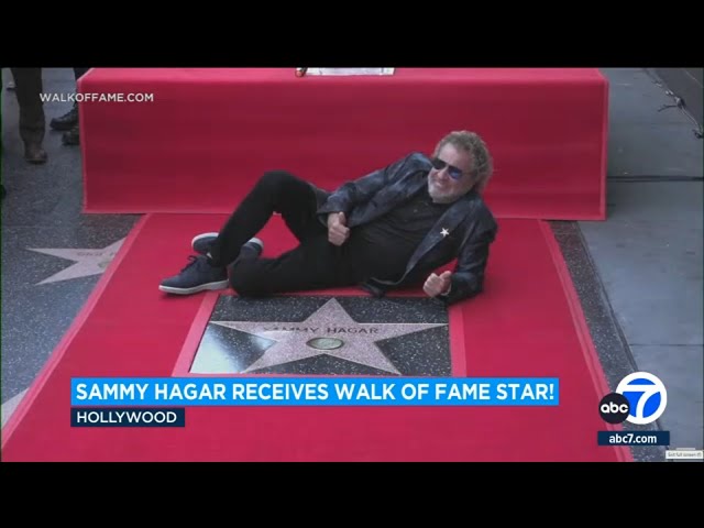 ⁣Sammy Hagar gets star on Hollywood Walk of Fame