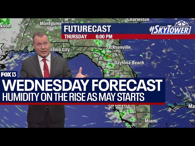 ⁣Tampa weather May 1, 2024 | humidity levels on the rise