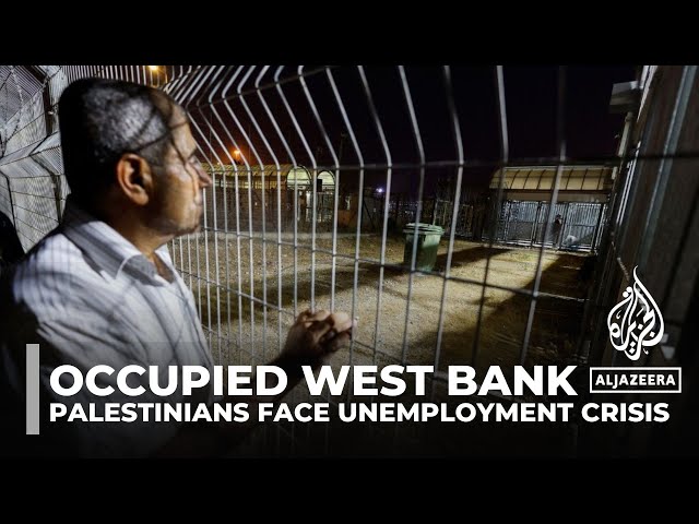 ⁣Palestinians face unemployment crisis amid Israeli work permit restrictions