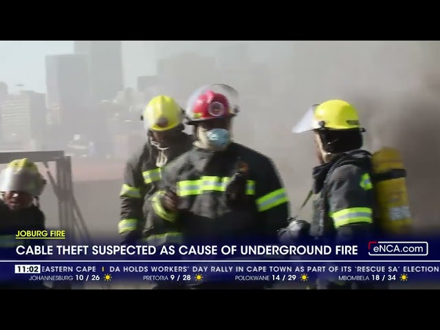 Underground fire fills Joburg CBD with smoke