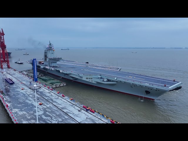 ⁣China's third aircraft carrier enters new trial phase