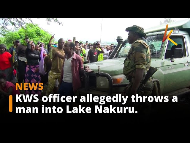 ⁣Outrage in Lake Nakuru: Locals Protest Alleged KWS Officer’s Actions Against Illegal Fisher