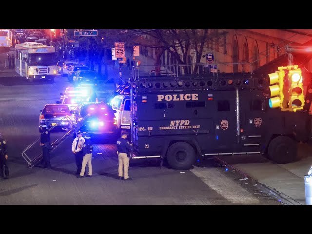 ⁣NYC Mayor Eric Adams, police give update after protesters cleared at Columbia | full video