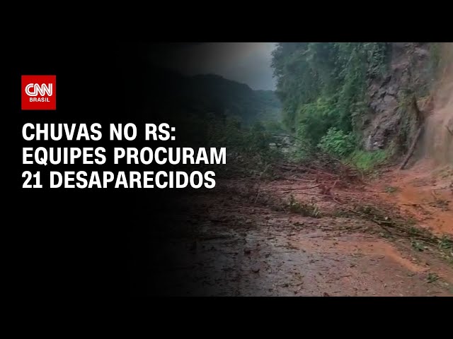 ⁣Chuvas no RS: equipes procuram 21 desaparecidos | LIVE CNN