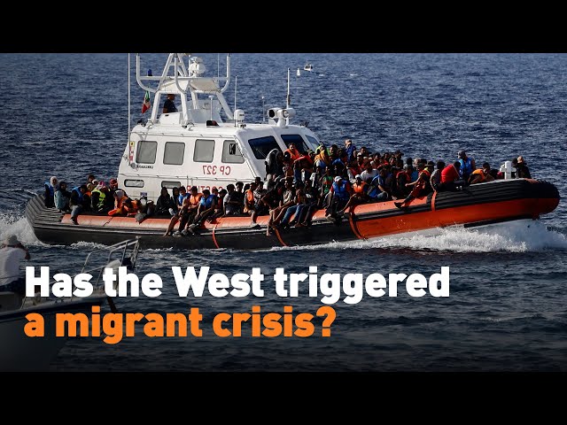 ⁣Has the West triggered a migrant crisis?