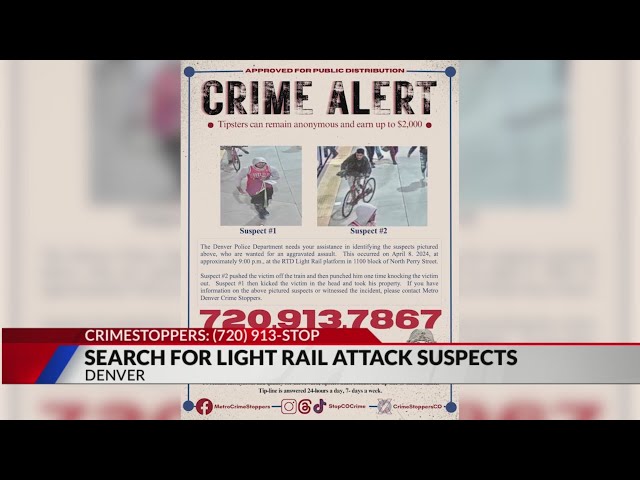 Suspects wanted for pushing man off Denver train