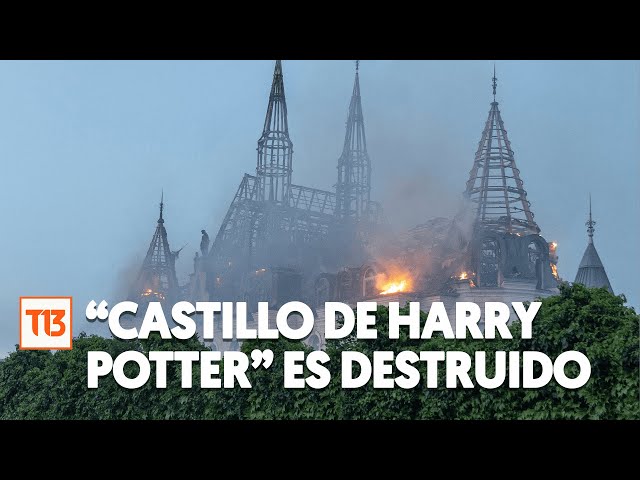⁣Ataque de Rusia en Ucrania destruye el "castillo de Harry Potter"