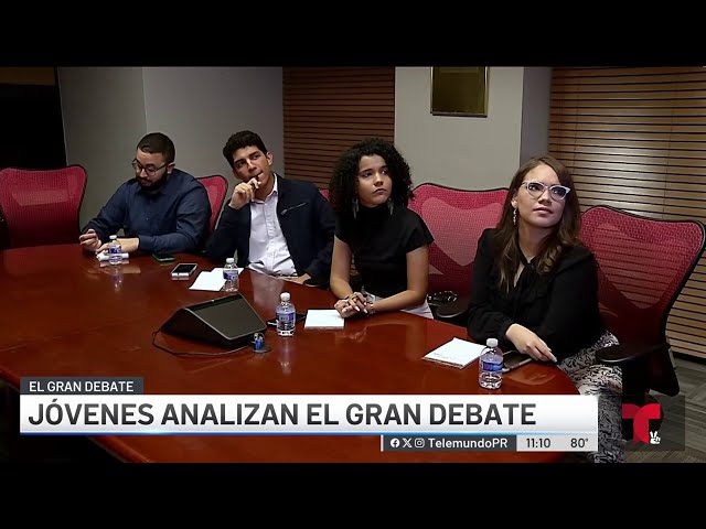 ⁣Jóvenes analizan el debate entre candidatos a la gobernación por el PPD