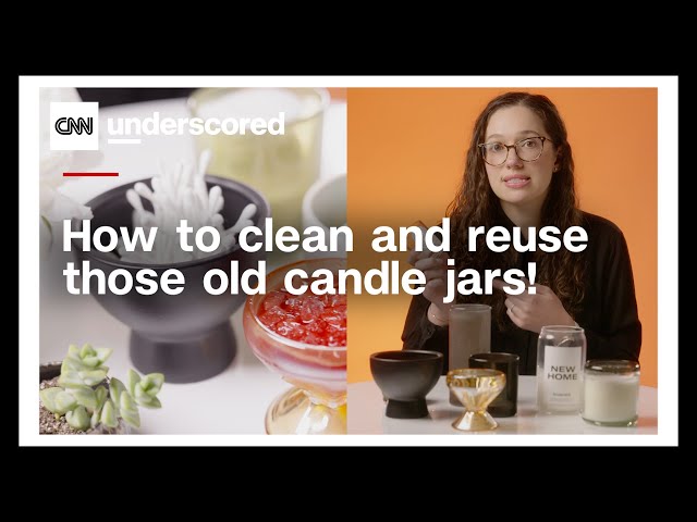⁣Done burning a candle? Here’s how to reuse the jar instead of throwing it out