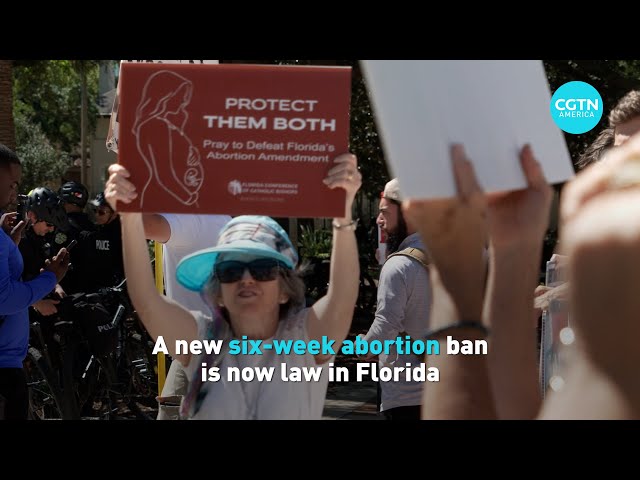 ⁣A new six-week abortion ban is now law in Florida