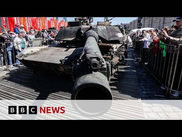 ⁣Russia shows off Western military hardware captured in war in Ukraine | BBC News