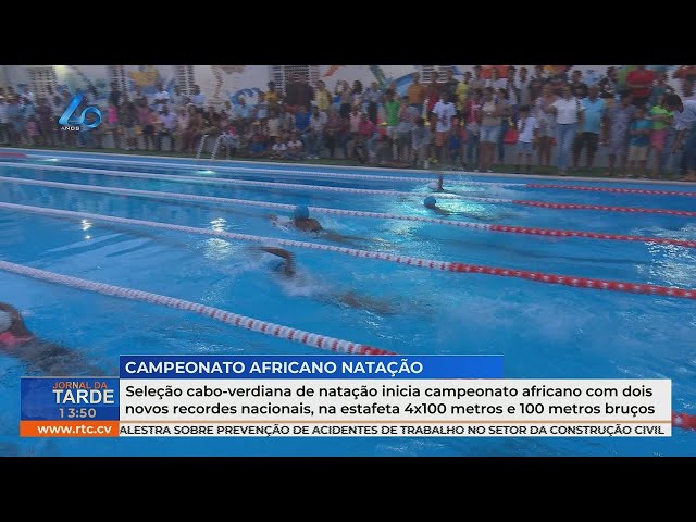 ⁣Seleção cabo-verdiana de natação inicia campeonato africano com dois novos recordes nacionais