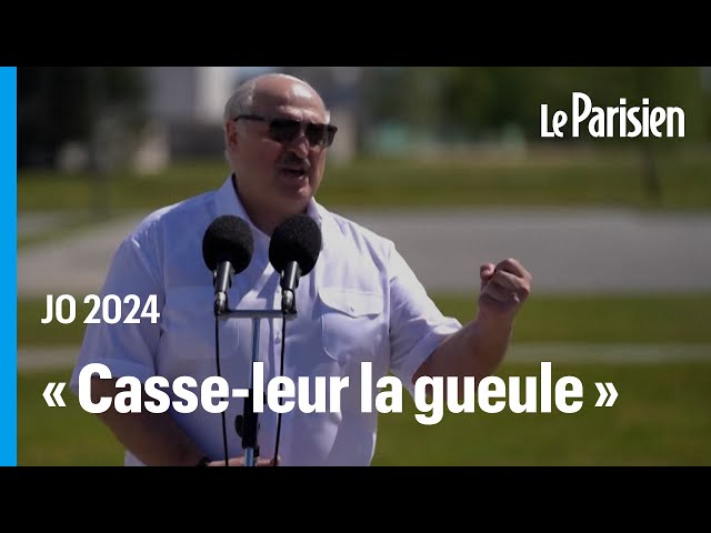 ⁣JO Paris 2024 : « Si tu y vas, casse-leur la gueule », le « conseil » de Loukachenko aux athlètes bi