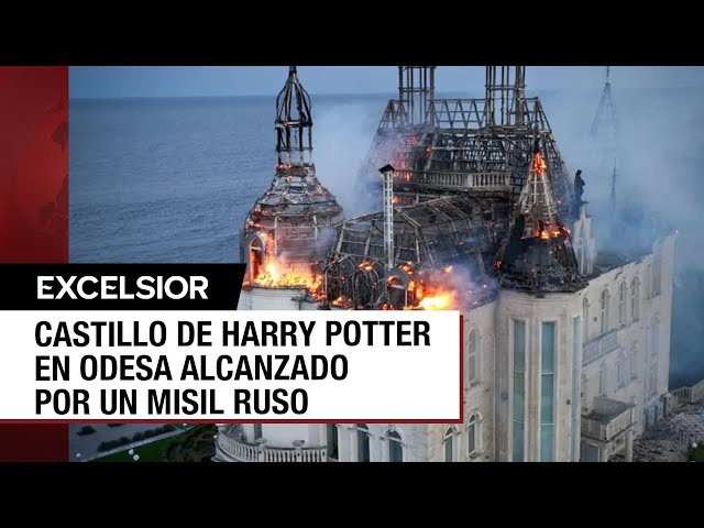 ⁣Misil ruso impacta el Castillo de "Harry Potter" en Odessa, Ucrania