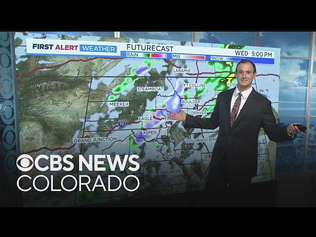 ⁣Rain and snow showers return across Colorado