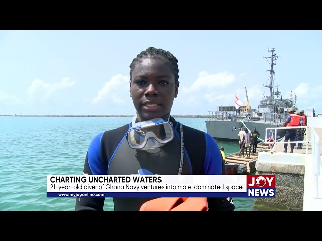 ⁣Charting uncharted waters: 21-year-old diver of Ghana Navy ventures into male-dominated space