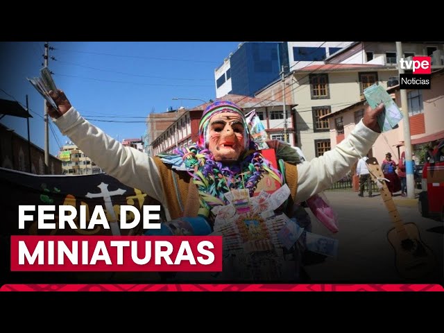 Feria Alasitas en Puno: más de mil artesanos presentan sus mejores productos