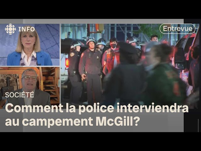 ⁣La police interviendra-t-elle au campement propalestinien à McGill? | Isabelle Richer