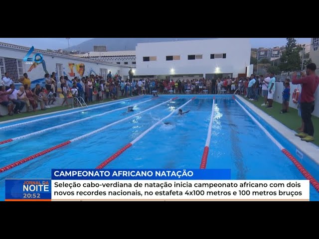 ⁣Seleção cabo-verdiana de natação inicia campeonato africano com dois novos recordes nacionais