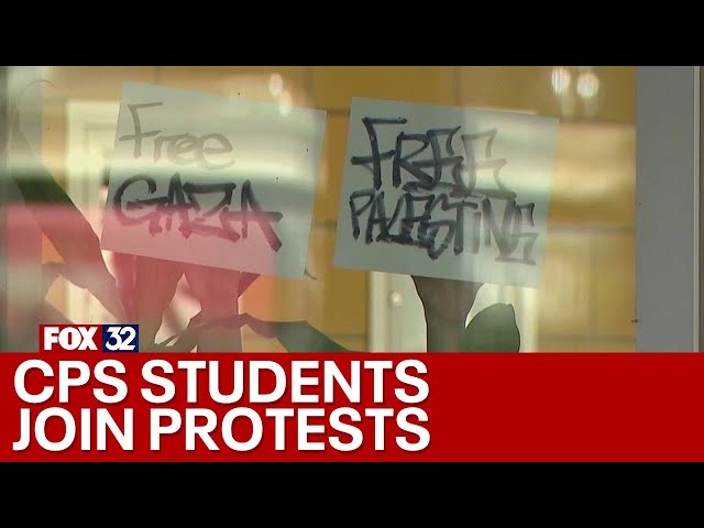 ⁣Chicago high school students join protests at University of Chicago