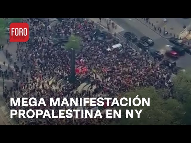 ⁣Preparan mega manifestación Propalestina en Nueva York - A las Tres