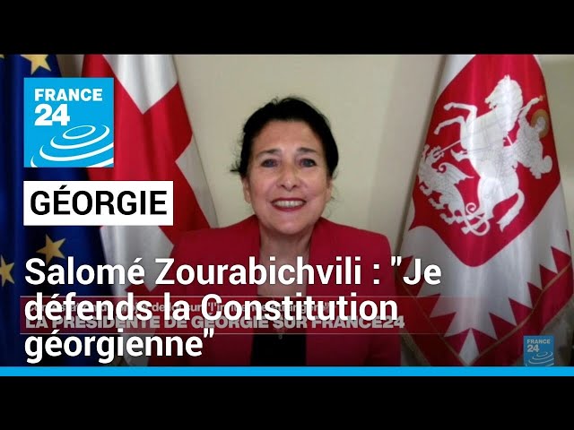 ⁣Salomé Zourabichvili, présidente de la Géorgie : "Je défends la Constitution géorgienne"