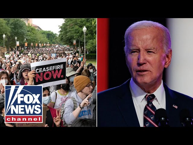 ⁣Biden under fire for silence as anti-Israel protests rage: 'Where is he?'